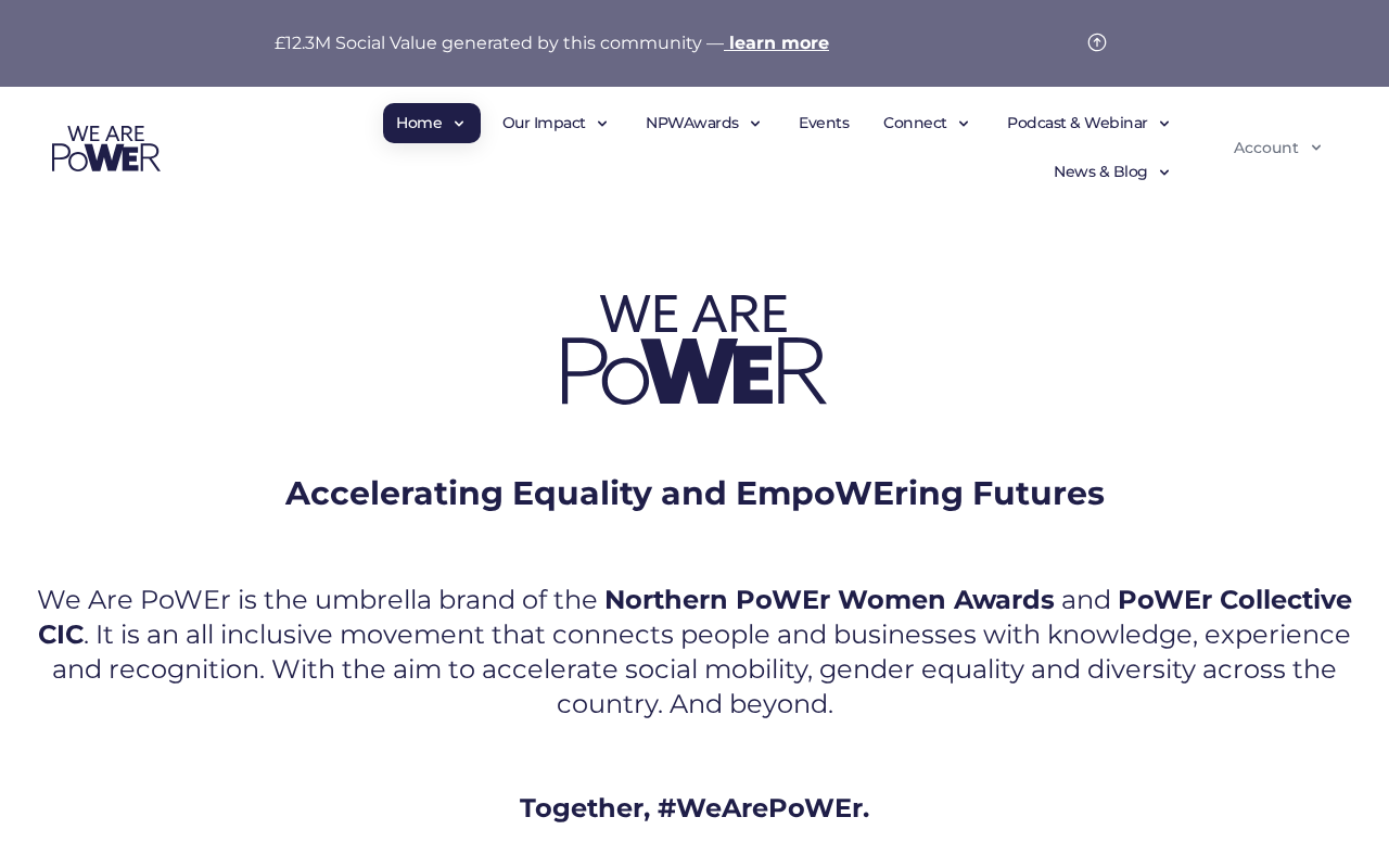 We Are PoWEr — Plateforme communautaire et prix — Royaume-Uni